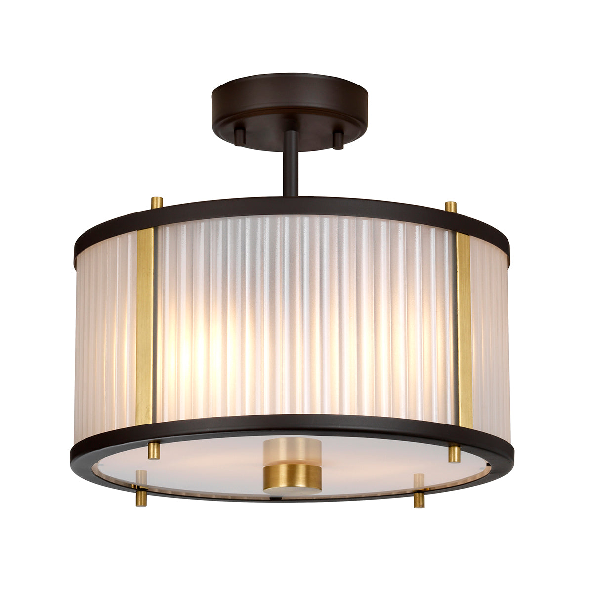 Corona 2-Light Museum Bronze Pendant Light