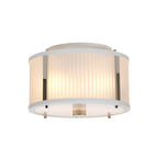 Corona 2-Light White Polished Nickel Pendant Light