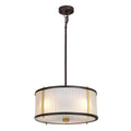 Corona 3-Light Museum Bronze Pendant Light