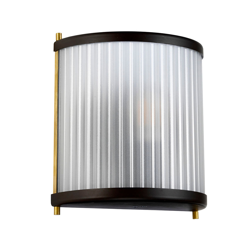 Corona 1-Light Museum Bronze Wall Sconce
