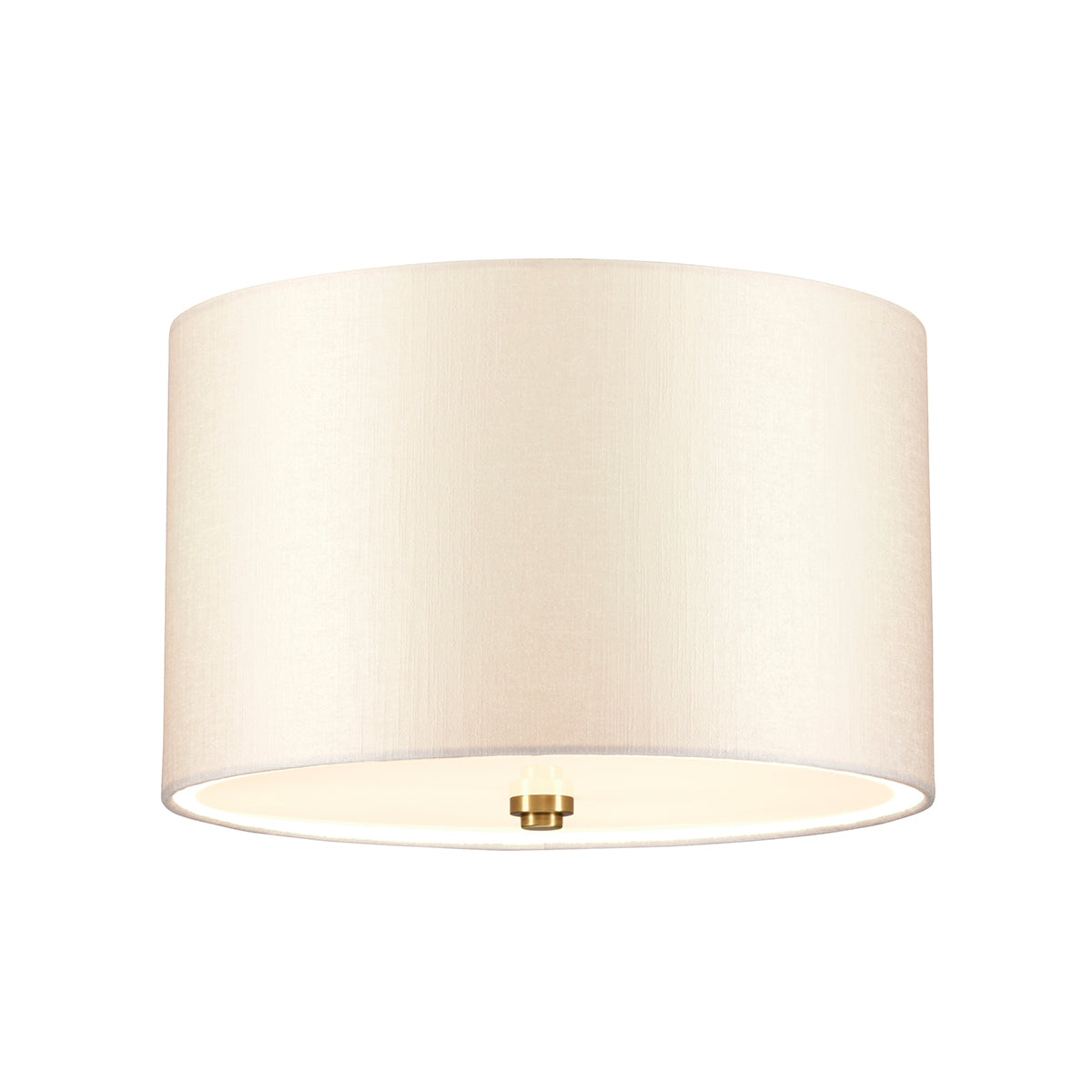 Fletcher 14" Flush Mount Light (Aged Brass Finial)