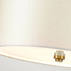 Fletcher 14" Flush Mount Light (Aged Brass Finial)