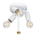 Fletcher 14" Flush Mount Light (Aged Brass Finial)