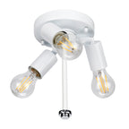 Fletcher 14" Flush Mount Light (Polished Chrome Finial)