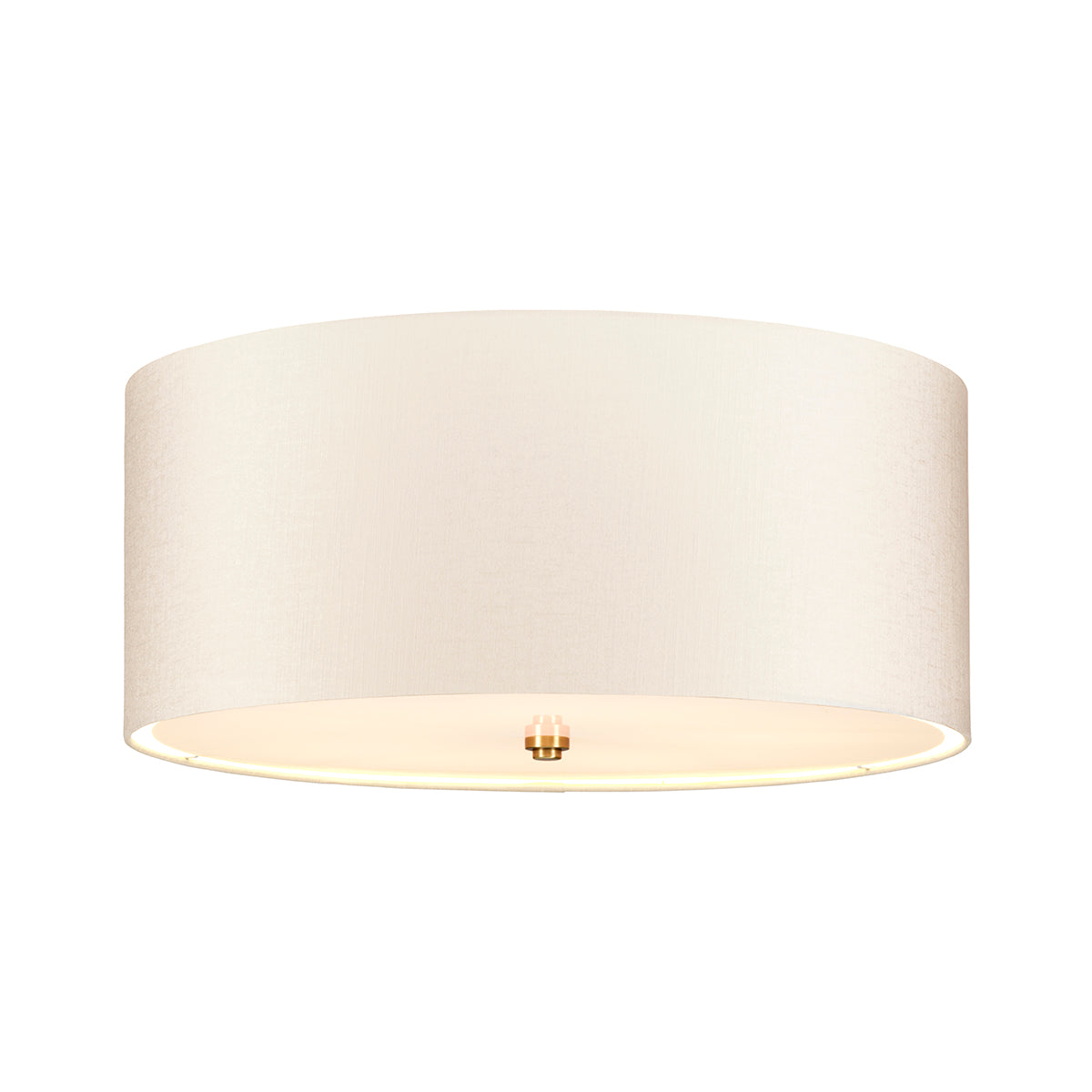 Fletcher 22" Flush Mount Light (Aged Brass Finial)
