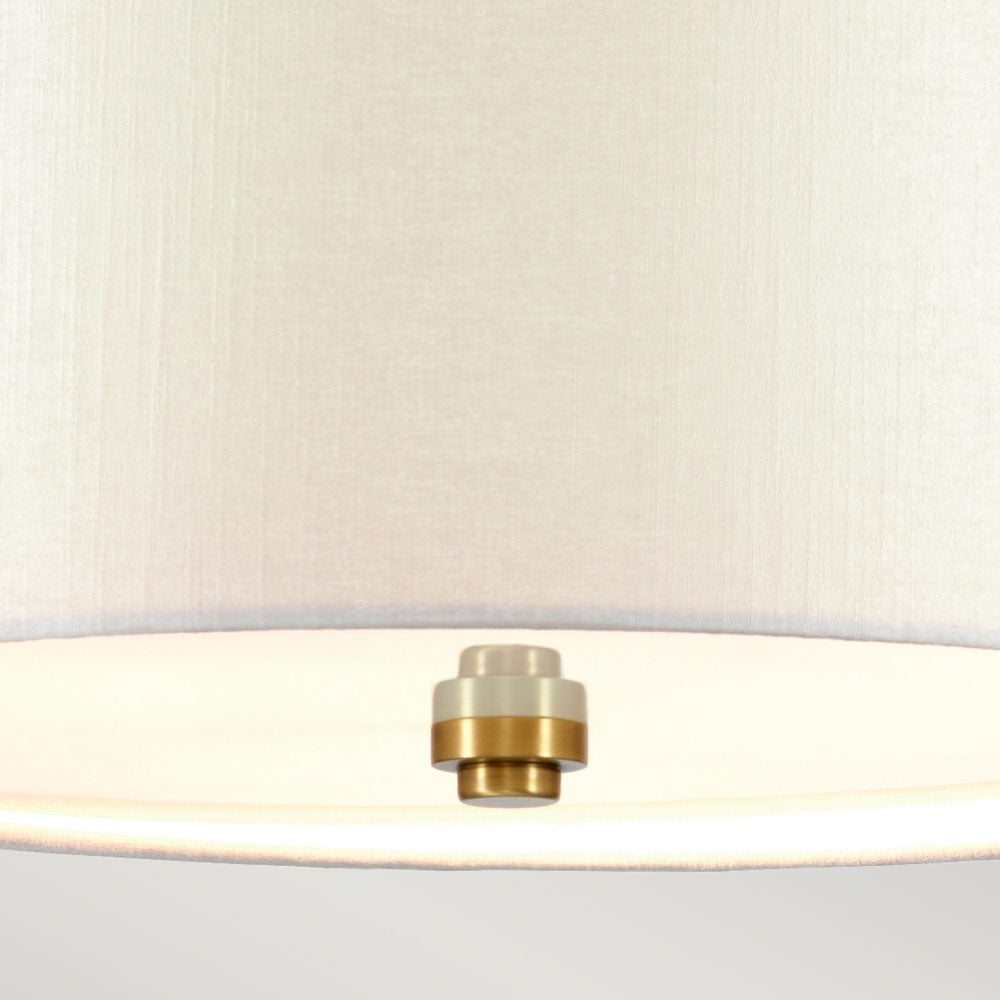 Fletcher 22" Flush Mount Light (Aged Brass Finial)