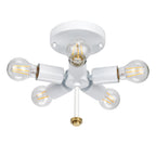 Fletcher 22" Flush Mount Light (Aged Brass Finial)