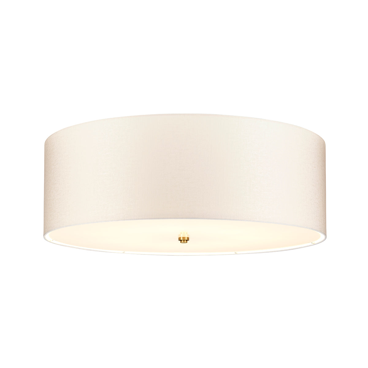 Fletcher 30" Flush Mount Light (Aged Brass Finial)