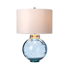 Kara Blue Tinted Glass Table Lamp
