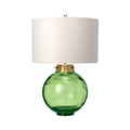 Kara Dark Green Tinted Glass Table Lamp