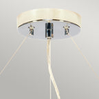 Pearce 22" Pendant (Polished Chrome Ceiling Can)