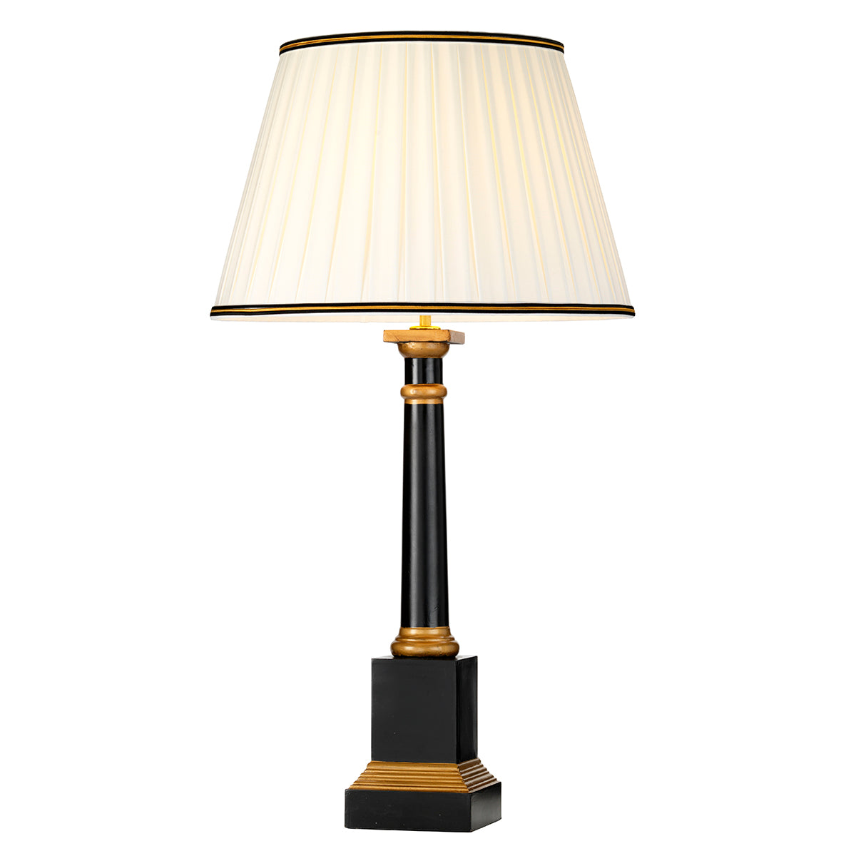 Peronne Black & Gold Table Lamp with Empire Shade