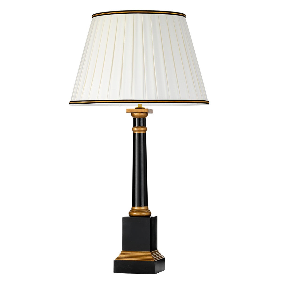 Peronne Black & Gold Table Lamp with Empire Shade