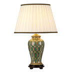 Sashi Green Ceramic Table Lamp (Tall Shade)