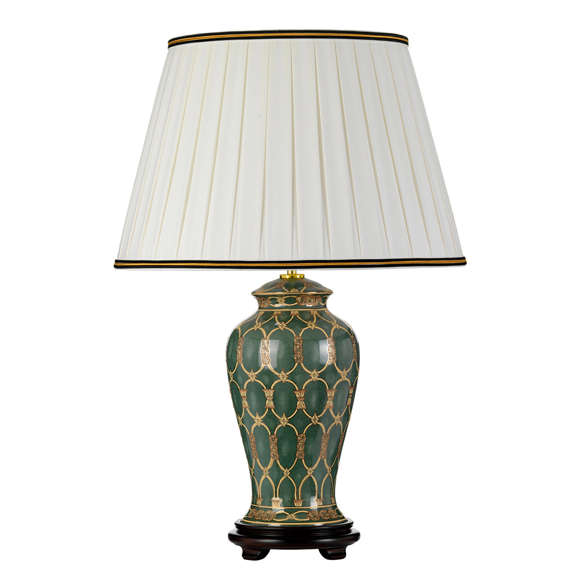 Sashi Green Ceramic Table Lamp (Tall Shade)