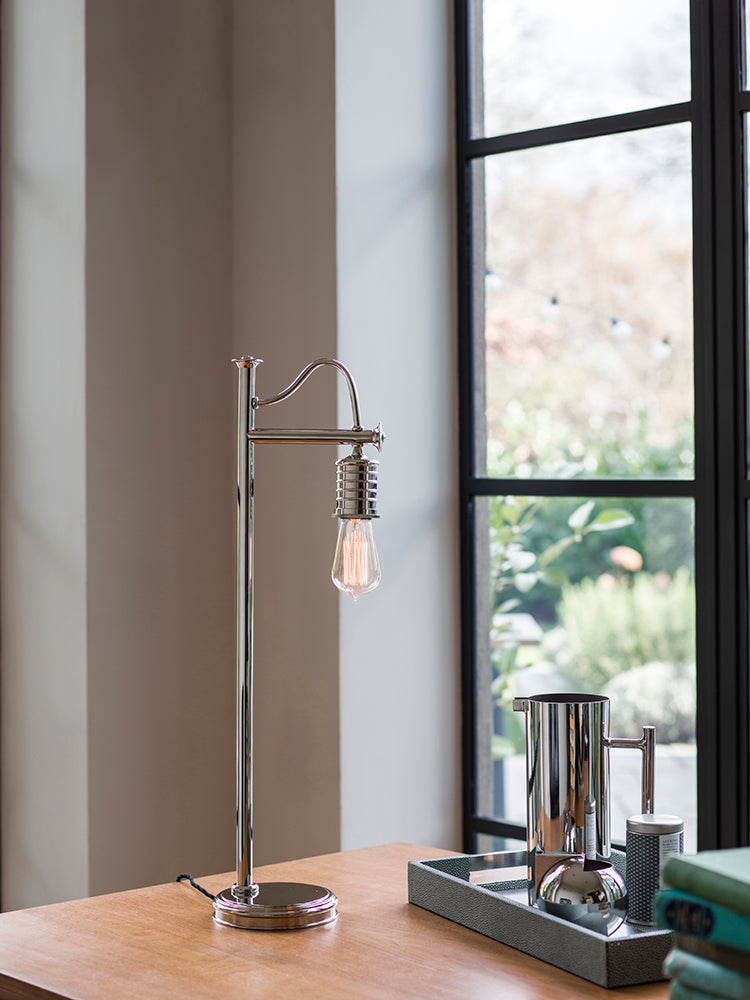 Douille 1 Light Table Lamp - Polished Nickel