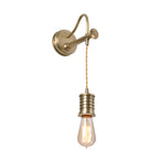 Douille Aged Brass Wall Light