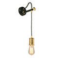 Douille Black & Brass Wall Light