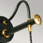 Douille Black & Brass Wall Light