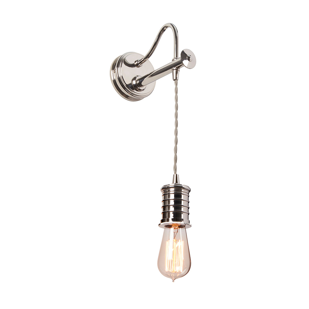 Douille Polished Nickel Wall Light