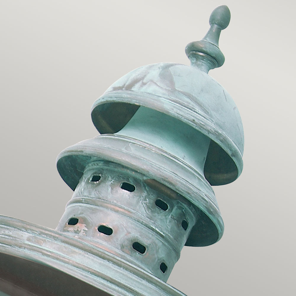 Downing Street Wall Lantern - Verdigris