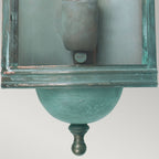 Downing Street Wall Lantern - Verdigris