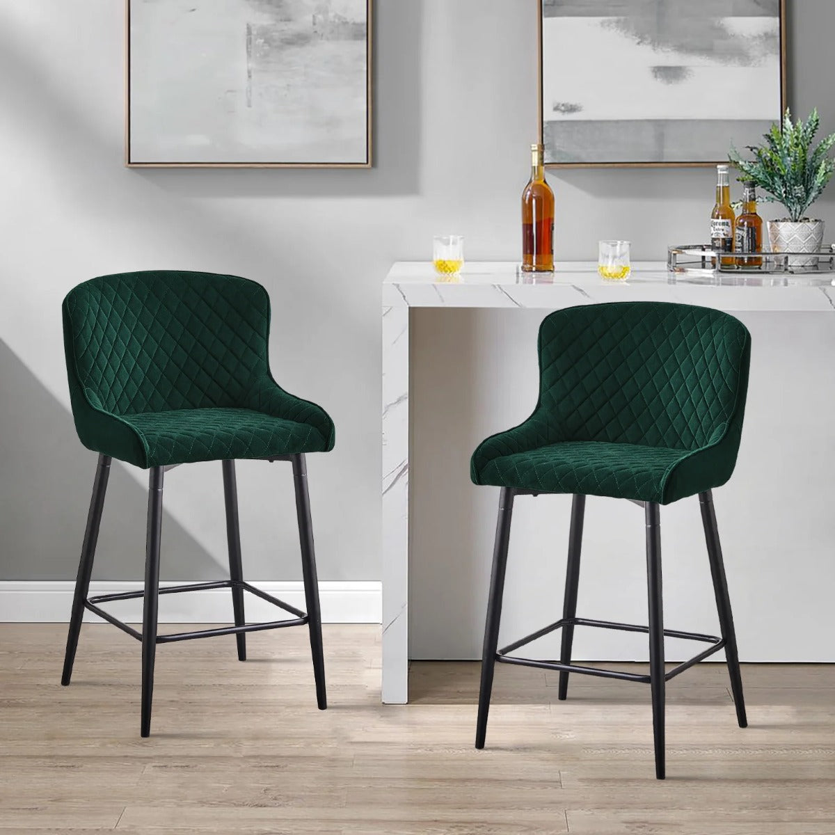 Caleb Counter Stool (Velvet)