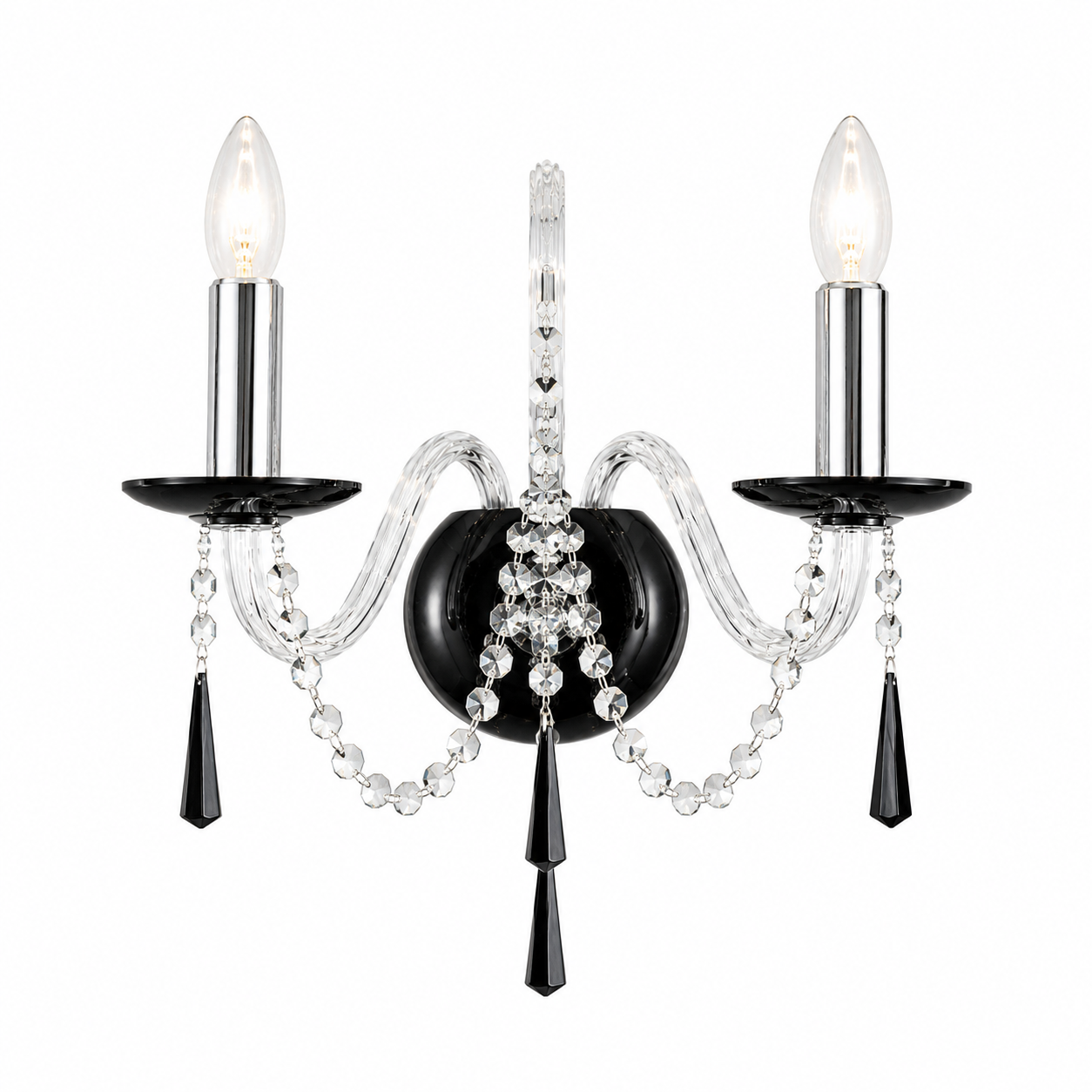 Liberec 2 Wall Light - Black