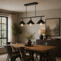 Jalen 3 Light Bar Pendant Graphite Antique Brass