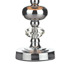 DAR Edith Touch Table Lamp Polished Chrome Glass with Shade