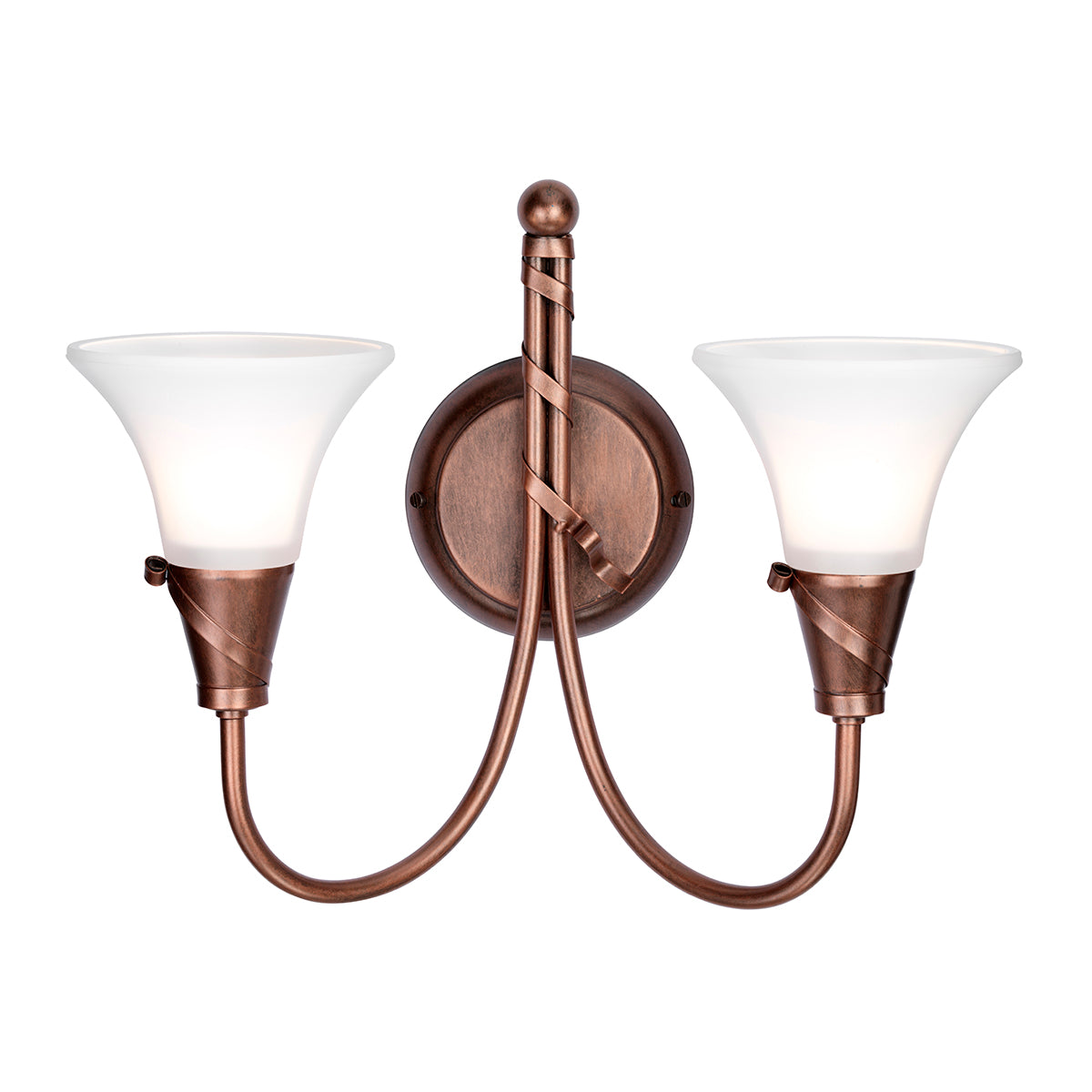 Emily 2-Light Copper Wall Light