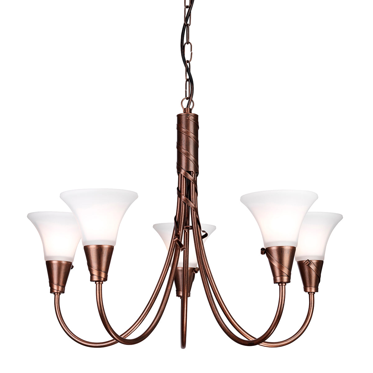 Emily 5-Light Copper Chandelier