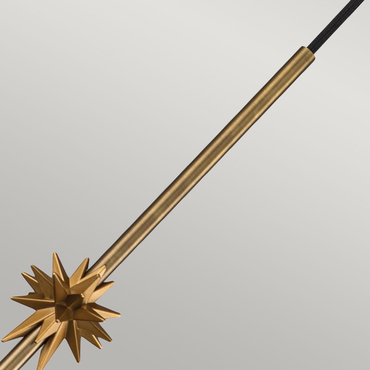 Etoile 1lt Small Pendant - Aged Brass and Gold Leaf
