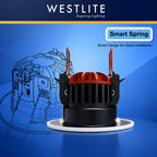 WDL8 - Fire Rated Downlight With Smart Spring & 4 CCT Selectable