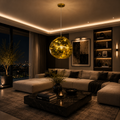 Mensa 400 Gold Glass Pendant
