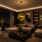 Mensa 400 Gold Glass Pendant