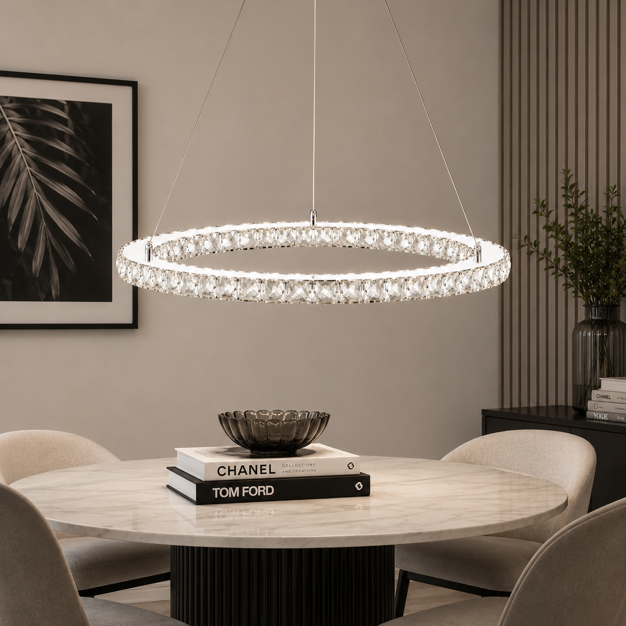 LOW STOCK - Volans 65 Modern Crystal Pendant Light