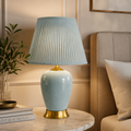 TL1403  - Crackle Glaze Duck Egg Blue Table Lamp
