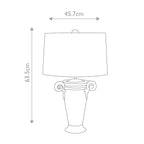 Gallier 1lt Table Lamp - Black and Gold