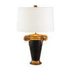 Gallier 1lt Table Lamp - Black and Gold