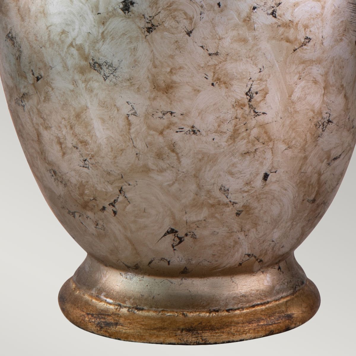 Jackson 1lt Table Lamp - Antiqued Silver with Gold Leaf Accents