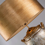 Jackson 1lt Table Lamp - Antiqued Silver with Gold Leaf Accents