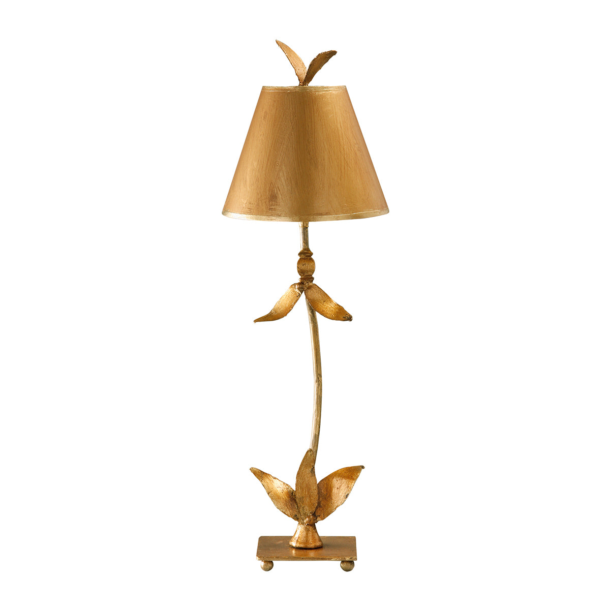 Red Bell 1 Light Table Lamp - Gold Leaf