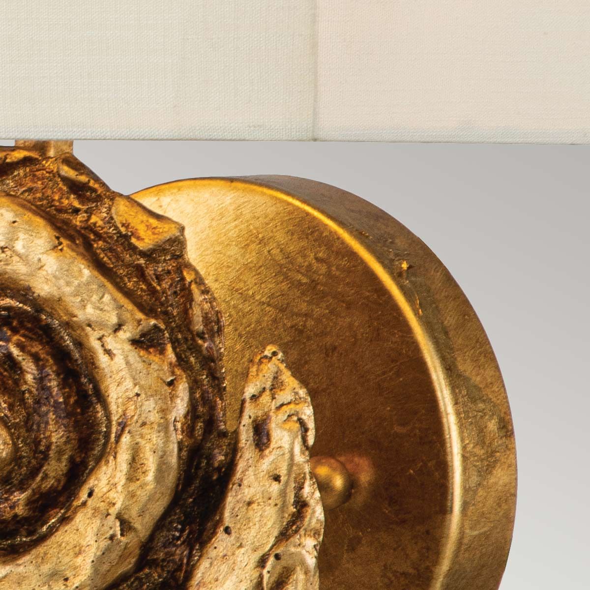 Swirl 1lt Large Wall Light - Gold Leaf