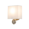 Swirl 1lt Small Wall Light - Bone White