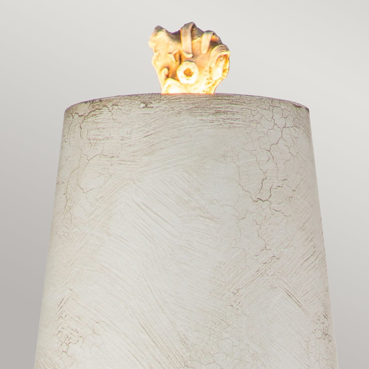 Swirl 1lt Table Lamp - Bone White
