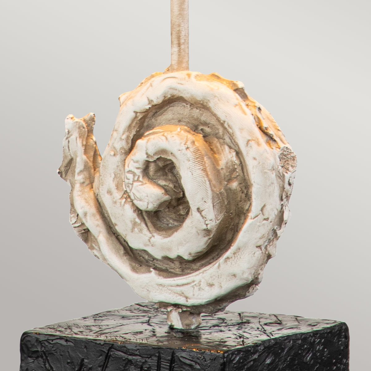 Swirl 1lt Table Lamp - Bone White