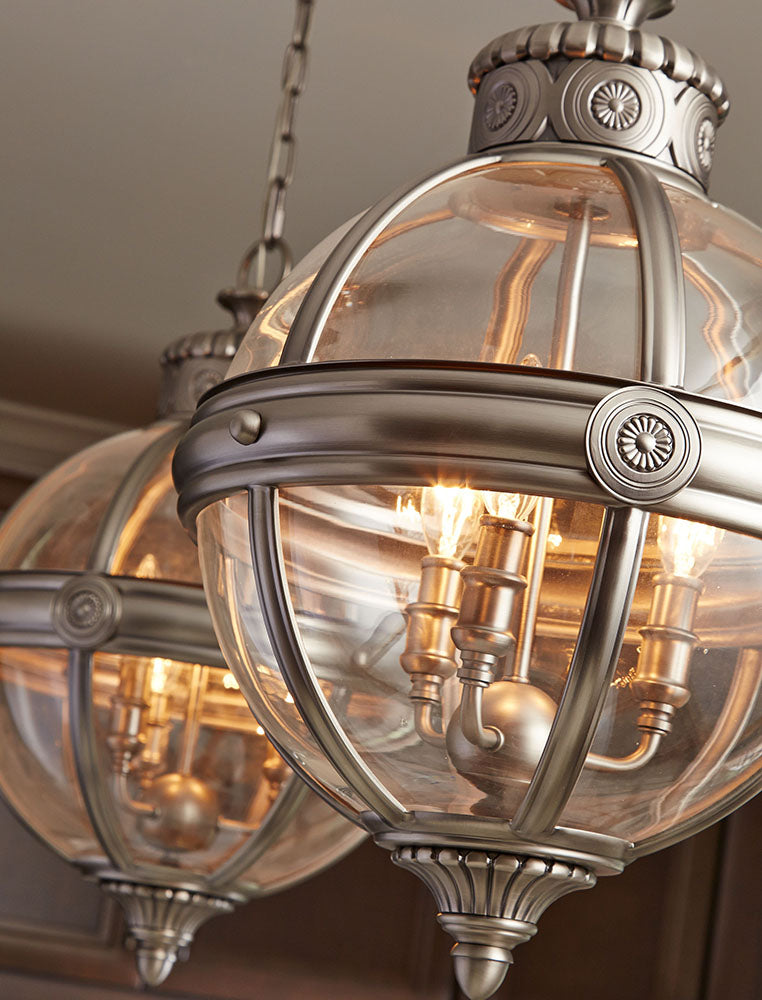 Adams 3-Light Pendant (Antique Nickel)