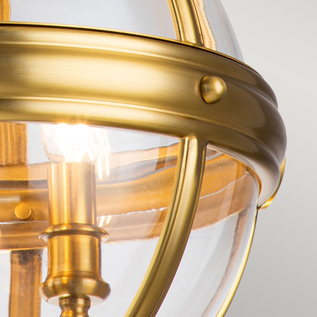 Adams 3-Light Pendant (Brushed Brass)