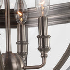 Adams 4-Light Pendant (Antique Nickel)